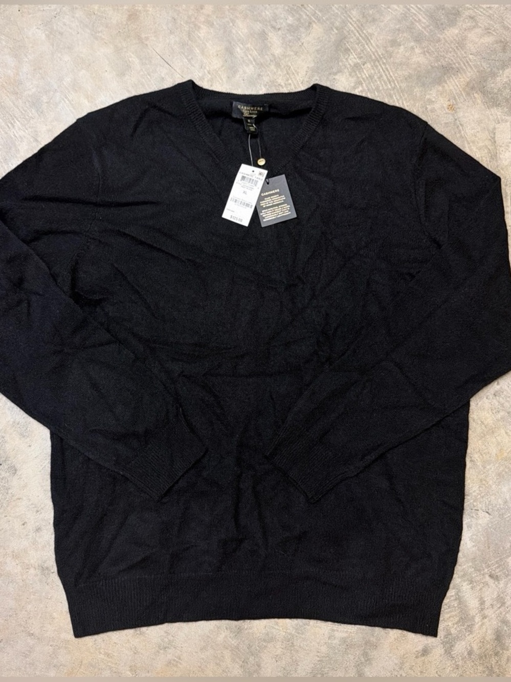 Club Room Black V-Neck Sweater